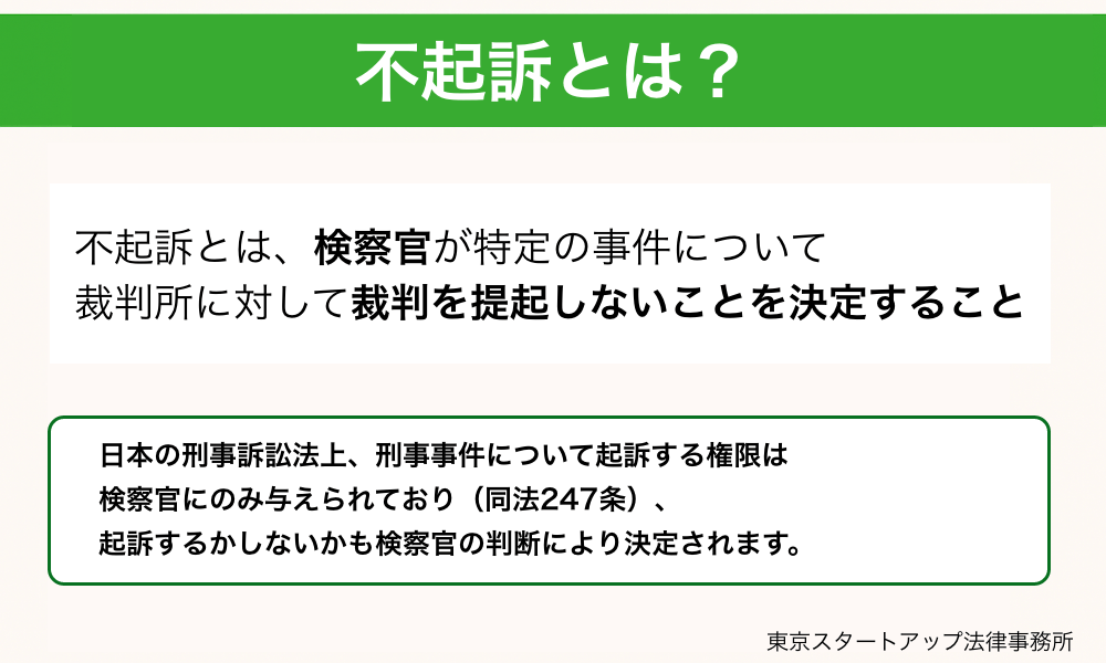不起訴とは